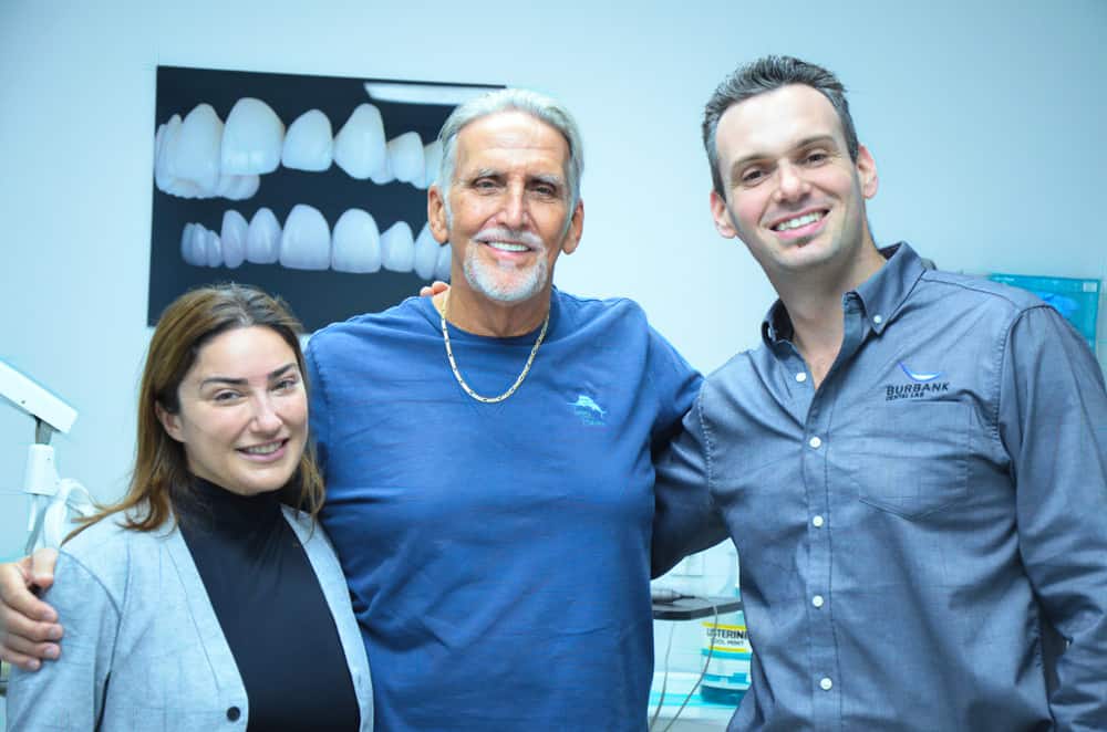 Dr. Roknian, Mr. Coley, and Andrew Sedler, COO of Burbank Dental Lab